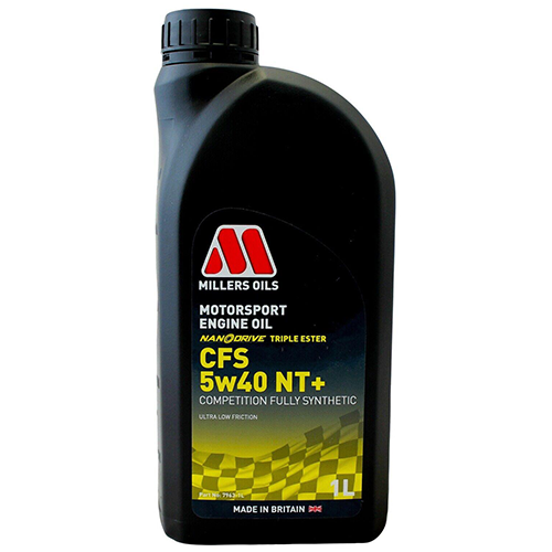 MILLERS 5w40 Fully Synthetic Engine Oil Motorsport CFS 5w40 NT+