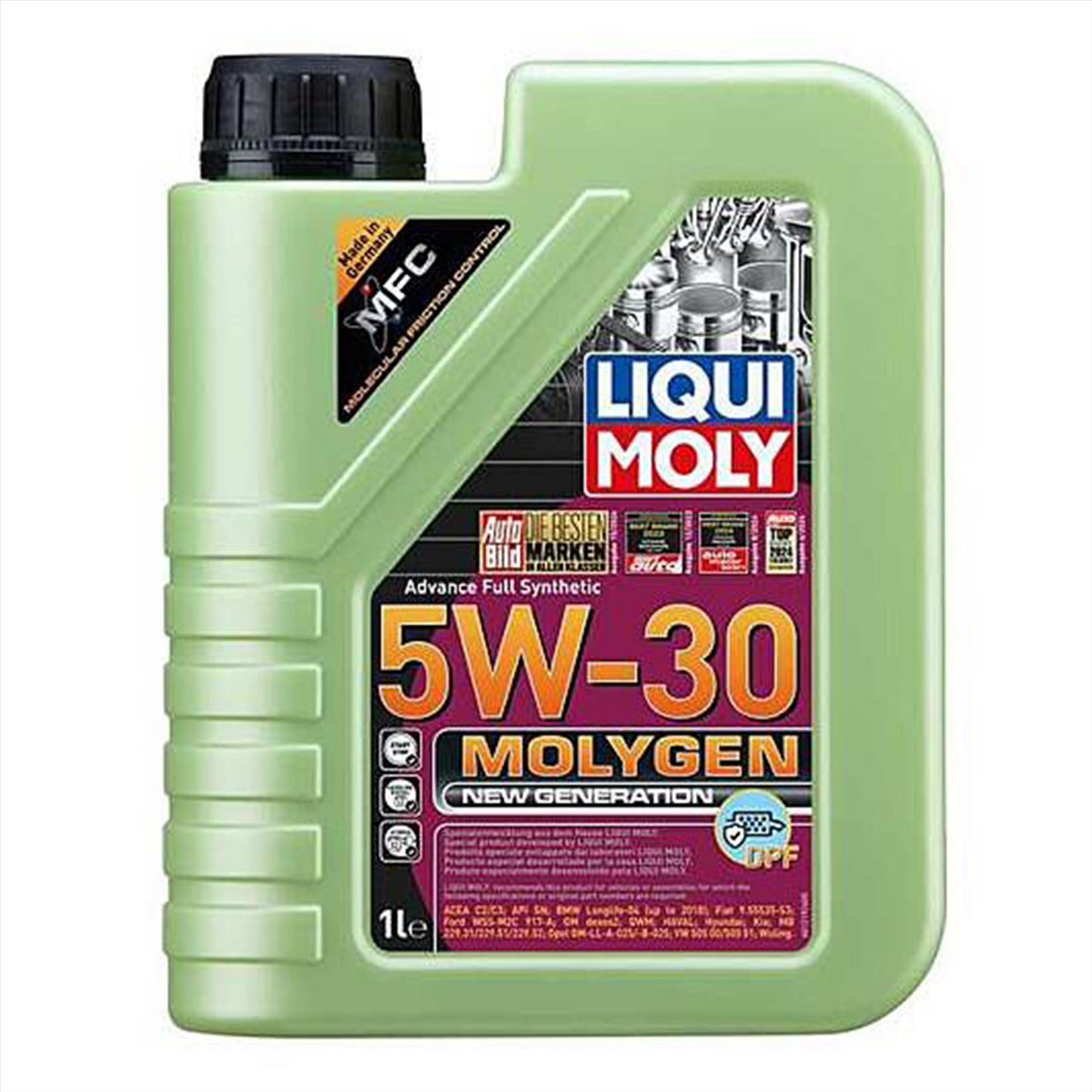 5W30 Synthetic Engine Oil DPF BMW AUDI PORSCHE Liqui Moly Molygen