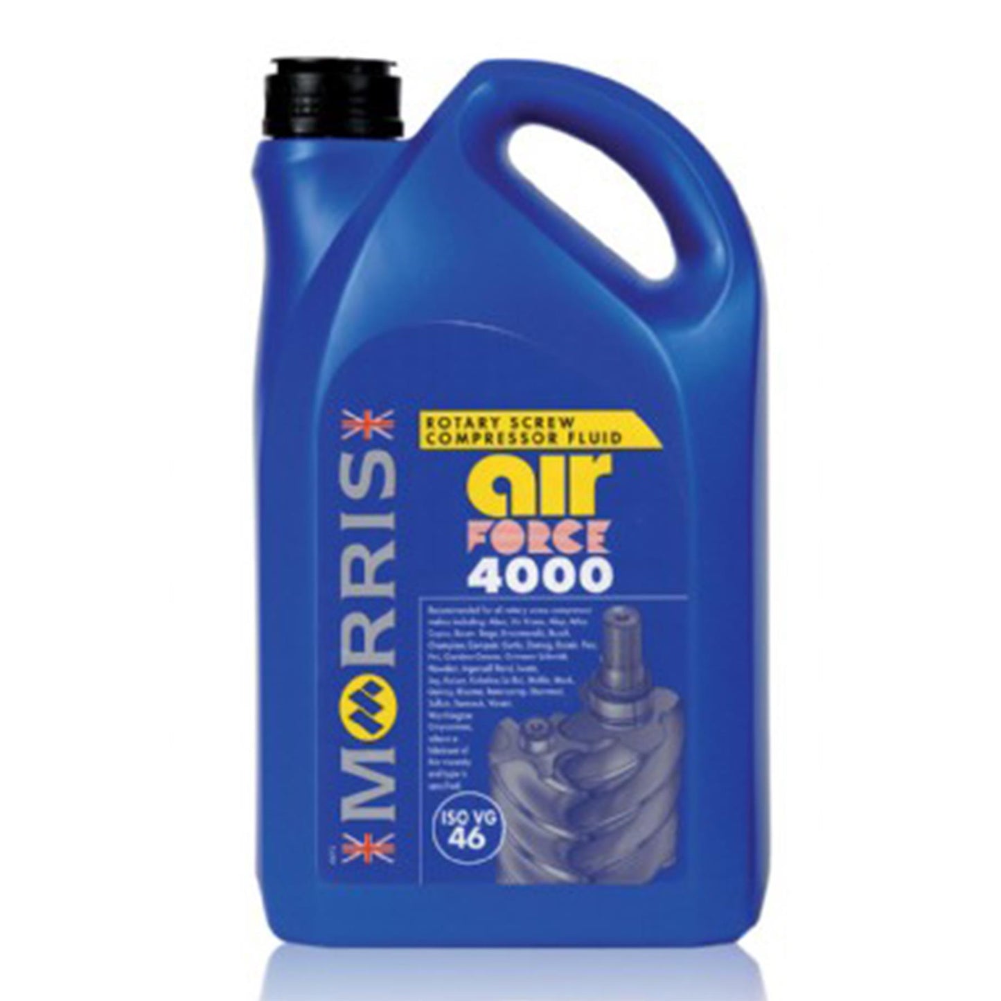 Compressor Oil ISO VG 46 MORRIS Air Force 4000 Ashless Compressor Oil 5L