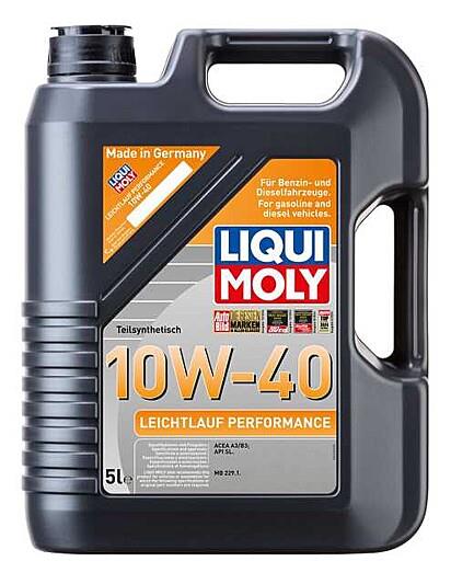 Liqui Moly 10W40 Engine Oil Leichtlauf Performance ACEA A3 B3