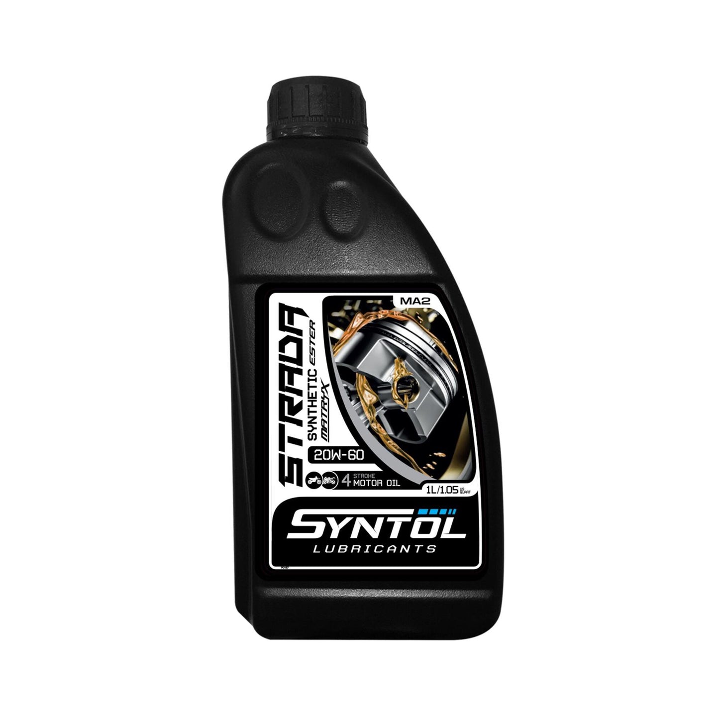 Syntol Strada 4T 20W-60 Semi Synthetic Motorcycle Engine Oil Jaso MA/MA2