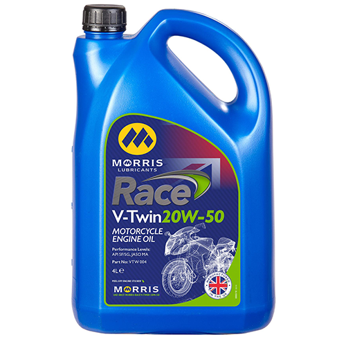 MORRIS V-Twin 20W-50 Racing Mineral Engine Oil for Harley Davidson JASO MA