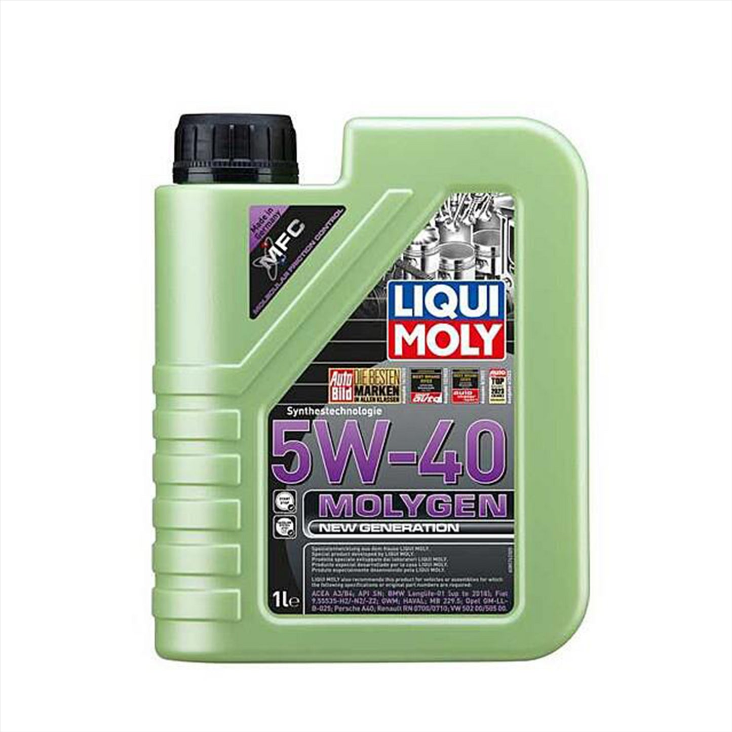 Liqui Moly MOLYGEN 5W-40 New Generation ACEA A3/B4 VW BMW AUDI PORSCHE A40