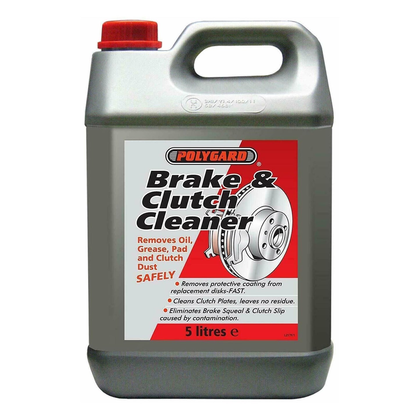 Brake & Clutch Cleaner Removes Oil Grease Dust Pats Degreaser Polygard 5L