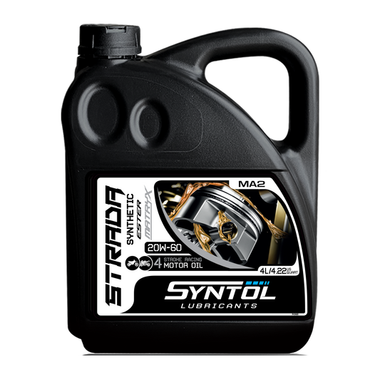 Syntol Strada 4T 20W-60 Semi Synthetic Motorcycle Engine Oil Jaso MA/MA2