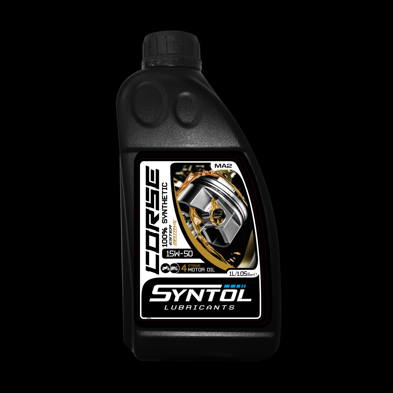 Syntol Corse 4T 10W-50 100% Synthetic Motorcycle Engine Oil 1L