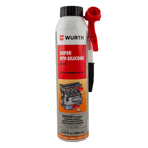 Wurth RTV Black Silicone Instant Gasket Maker High Temperature Sealant  200ml