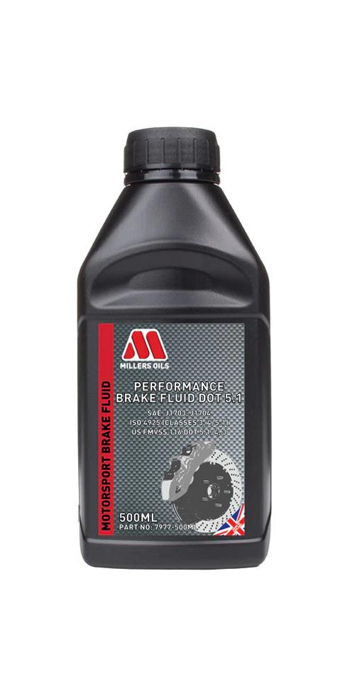 Millers Oils Performance Brake Fluid DOT 5.1 Long Life Fluid 500ml