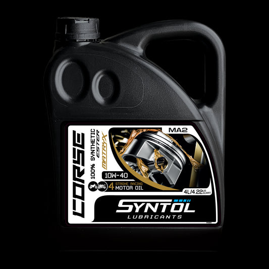 Syntol Corse 4T 10W-40 100% Synthetic Motorcycle Engine Oil 4L