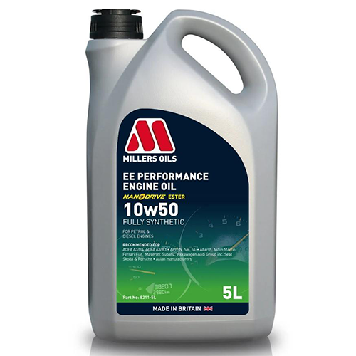 MILLERS EE Performance Abarth 10w50 Fully Synthetic Engine Oil