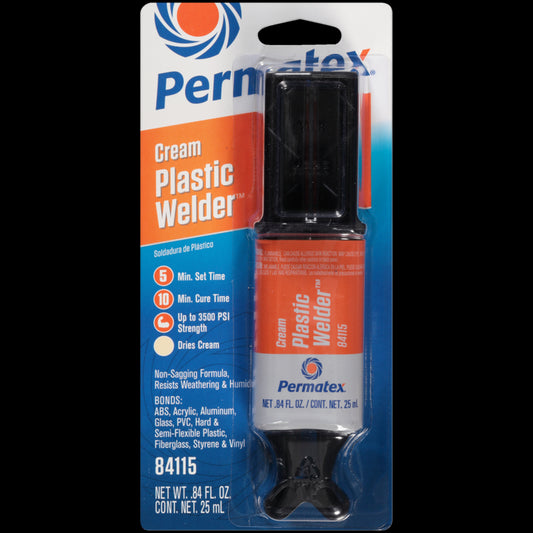 Permatex Plastic Weld High Strength Epoxy Plastic Glue Repair All Type Plastics 25ml