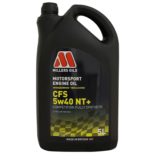 MILLERS 5w40 Fully Synthetic Engine Oil Motorsport CFS 5w40 NT+