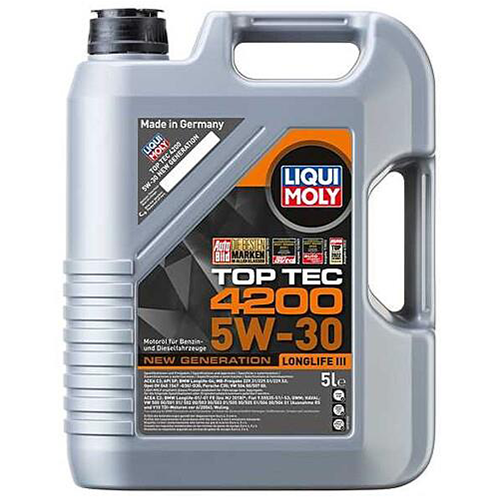 Liqui Moly 5W30 Fully Synthetic Engine Oil Top Tec 504 / 507 Longlife 3