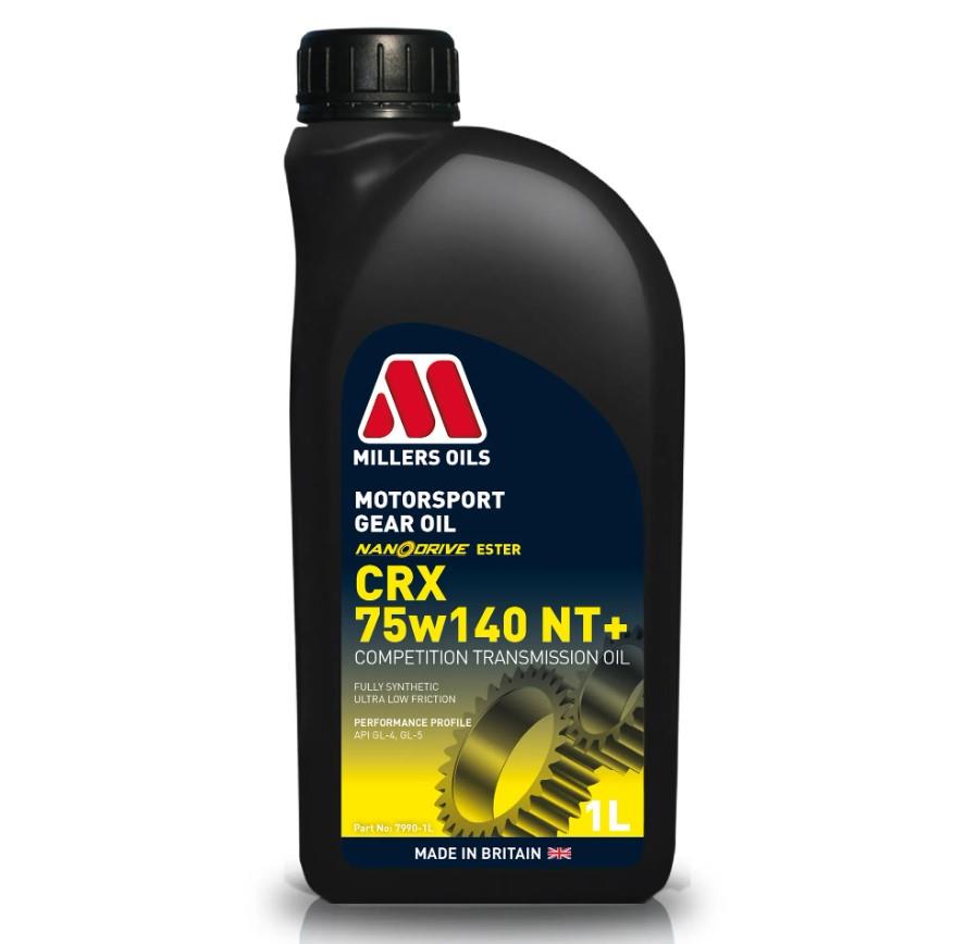 1L MILLERS 75w140 Gear Oil Motorsport CRX NT+ Synthetic Oil API GL-4, GL-5