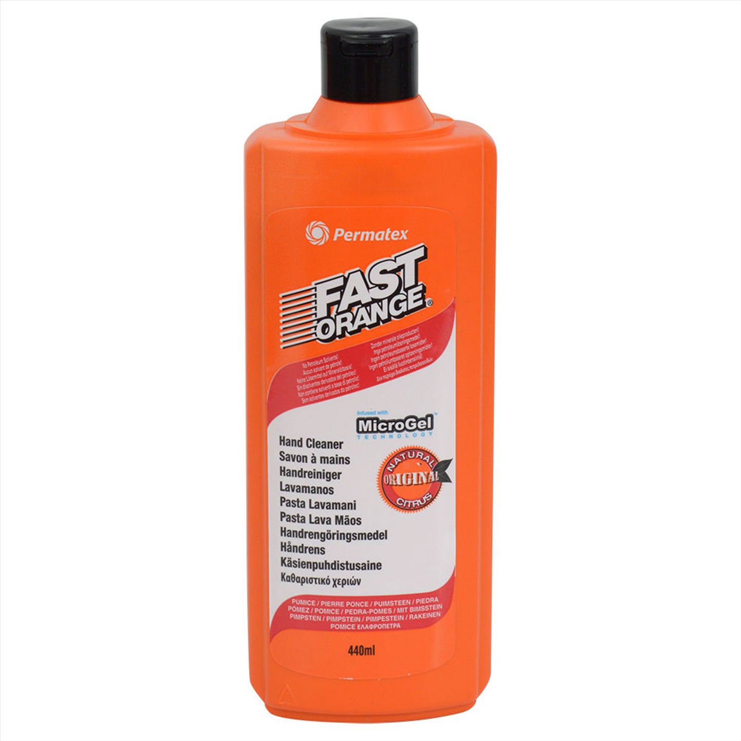 Permatex Fast Orange Hand Cleaner Pumice Lotion Workshop Garage Scrub 440ml