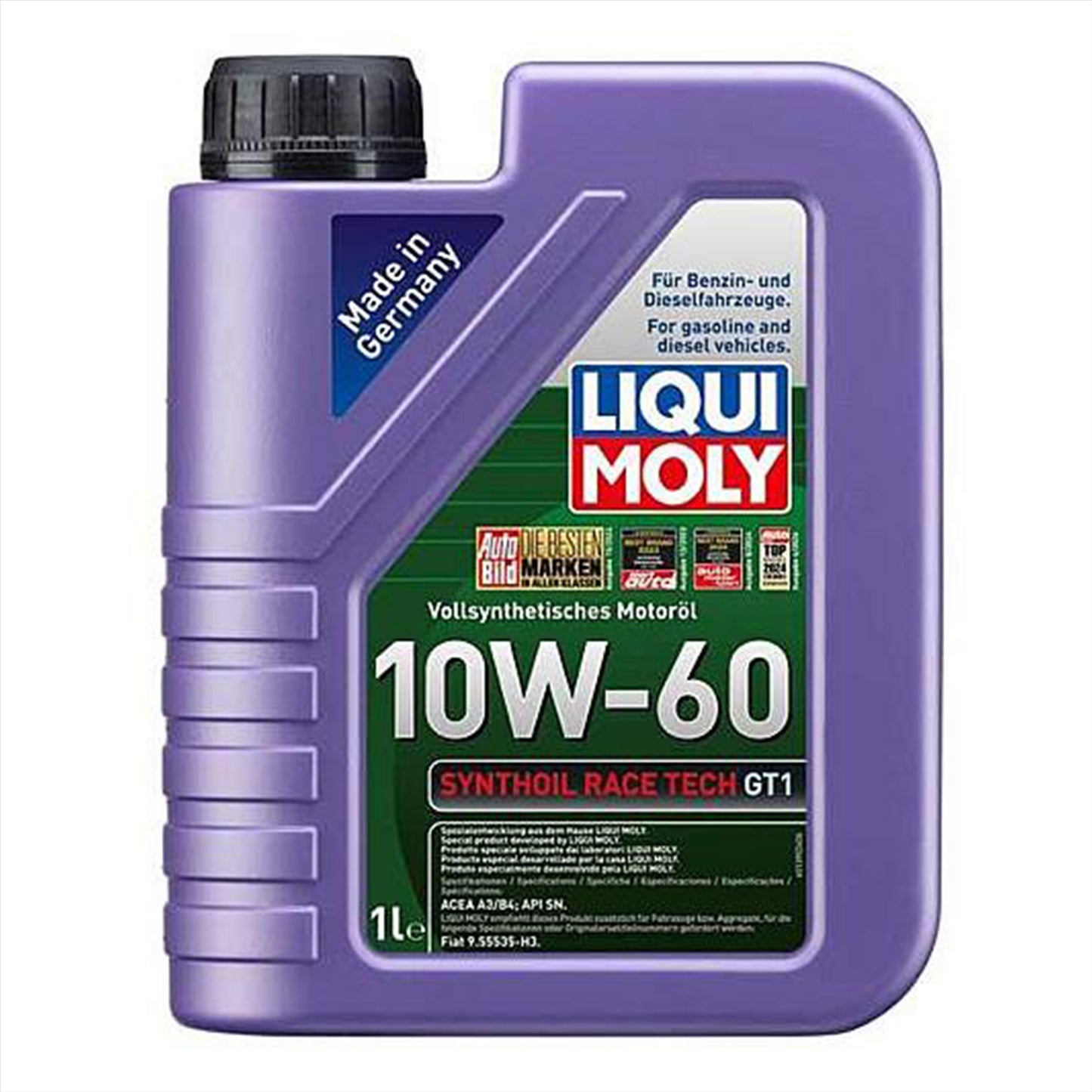 Liqui Moly 10W-60 Fully Synthetic Engine Oil Synthoil Race Tech Gt1