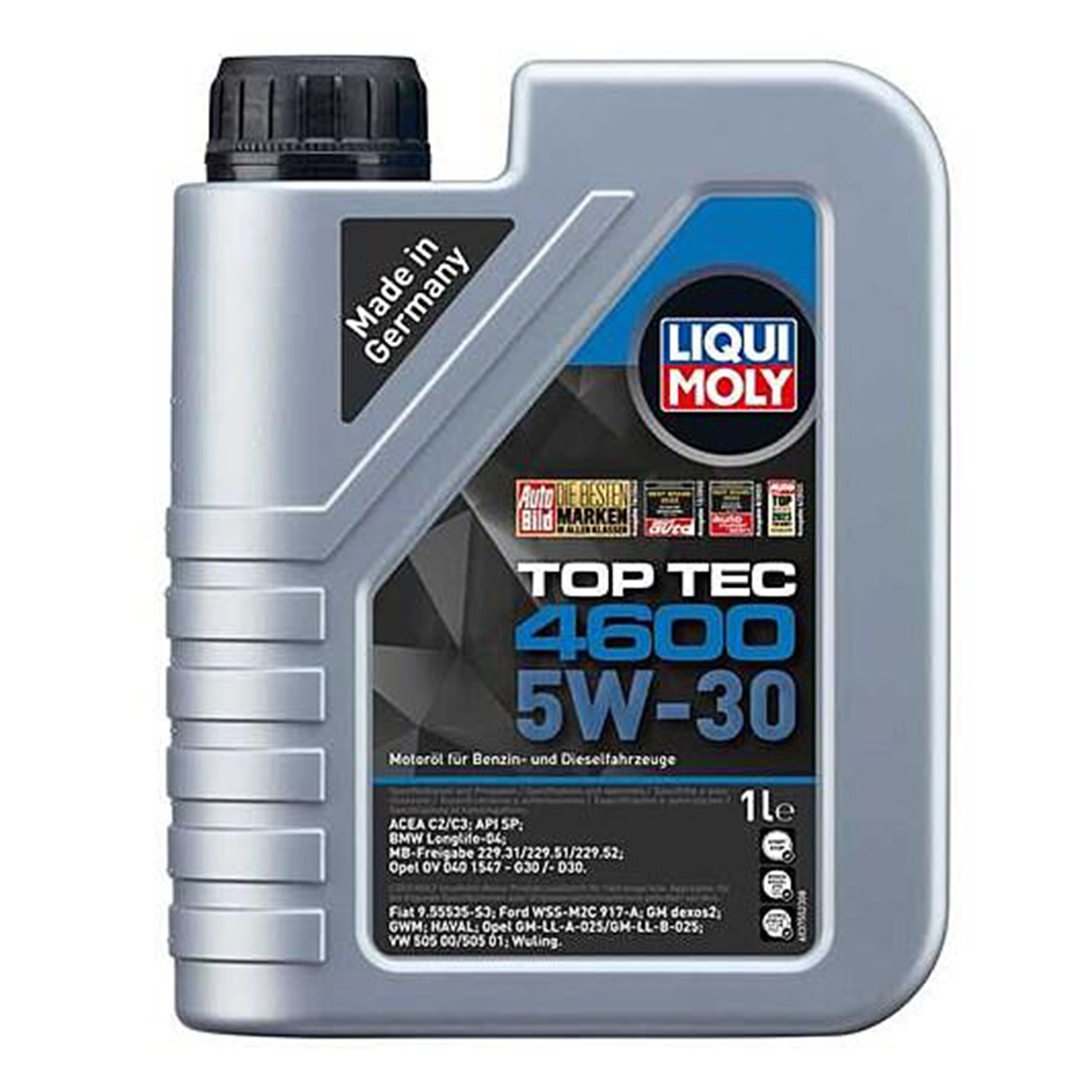 Liqui Moly 5w30 Synthetic Engine Oil Top Tec 4600 C3 SN/CF BMW LL MB 2316