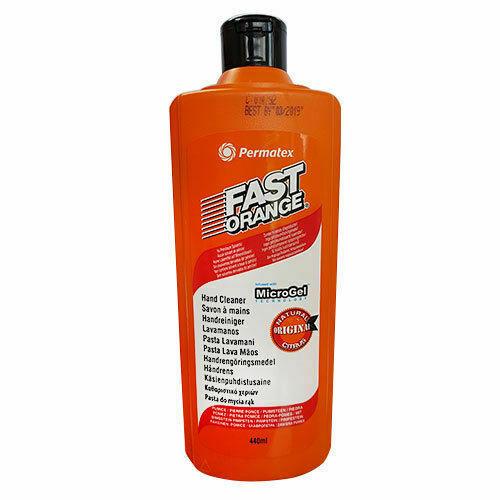 Permatex Fast Orange Hand Cleaner Pumice Lotion Workshop Garage Scrub 440ml