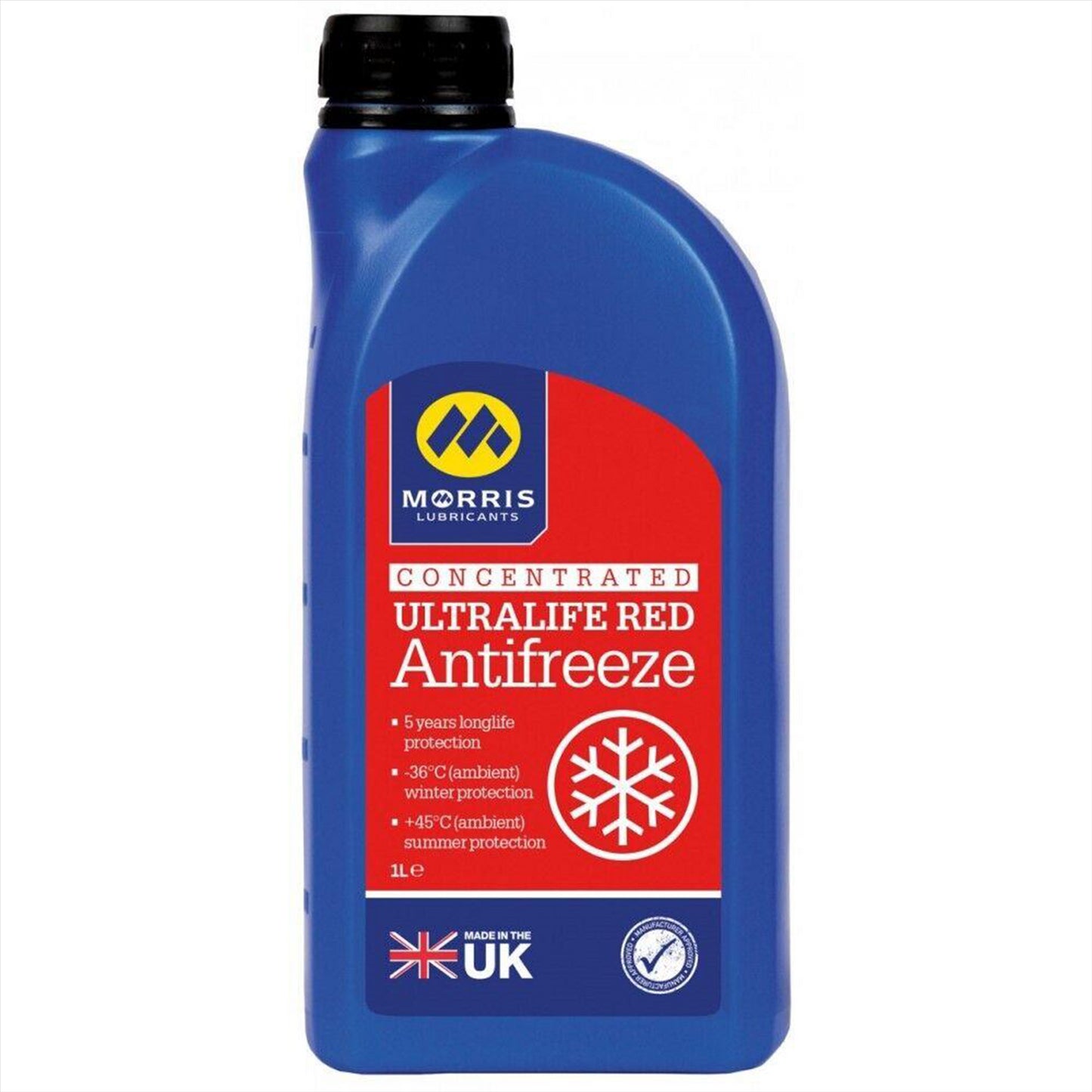 MORRIS Ultralife Red Antifreeze Coolant G12 Concentrated Longlife OAT Fluid