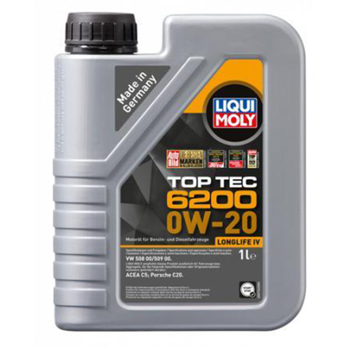 Liqui Moly TOP TEC 6200 0W-20 Fully Synthetic Engine Oil ACEA C5 Vw 508/509