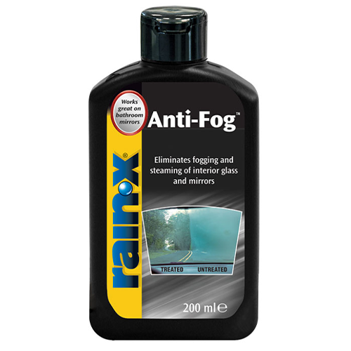 Rain X Anti Fog 200ml Fog Repellent Glass Mirrors Cleaner Ends Fogging Steaming