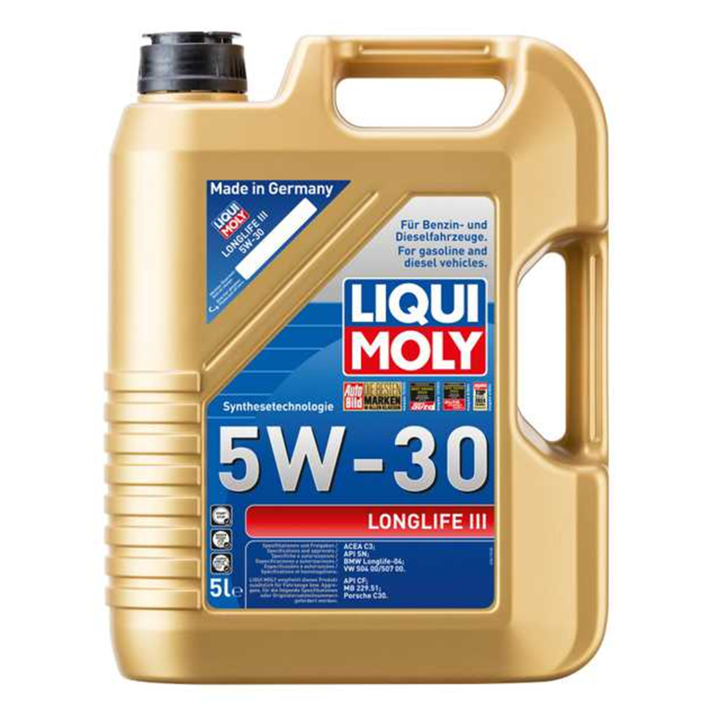 Liqui Moly LONGLIFE III 5W30 Fully Synthetic Engine Oil ACEA C3 API SN