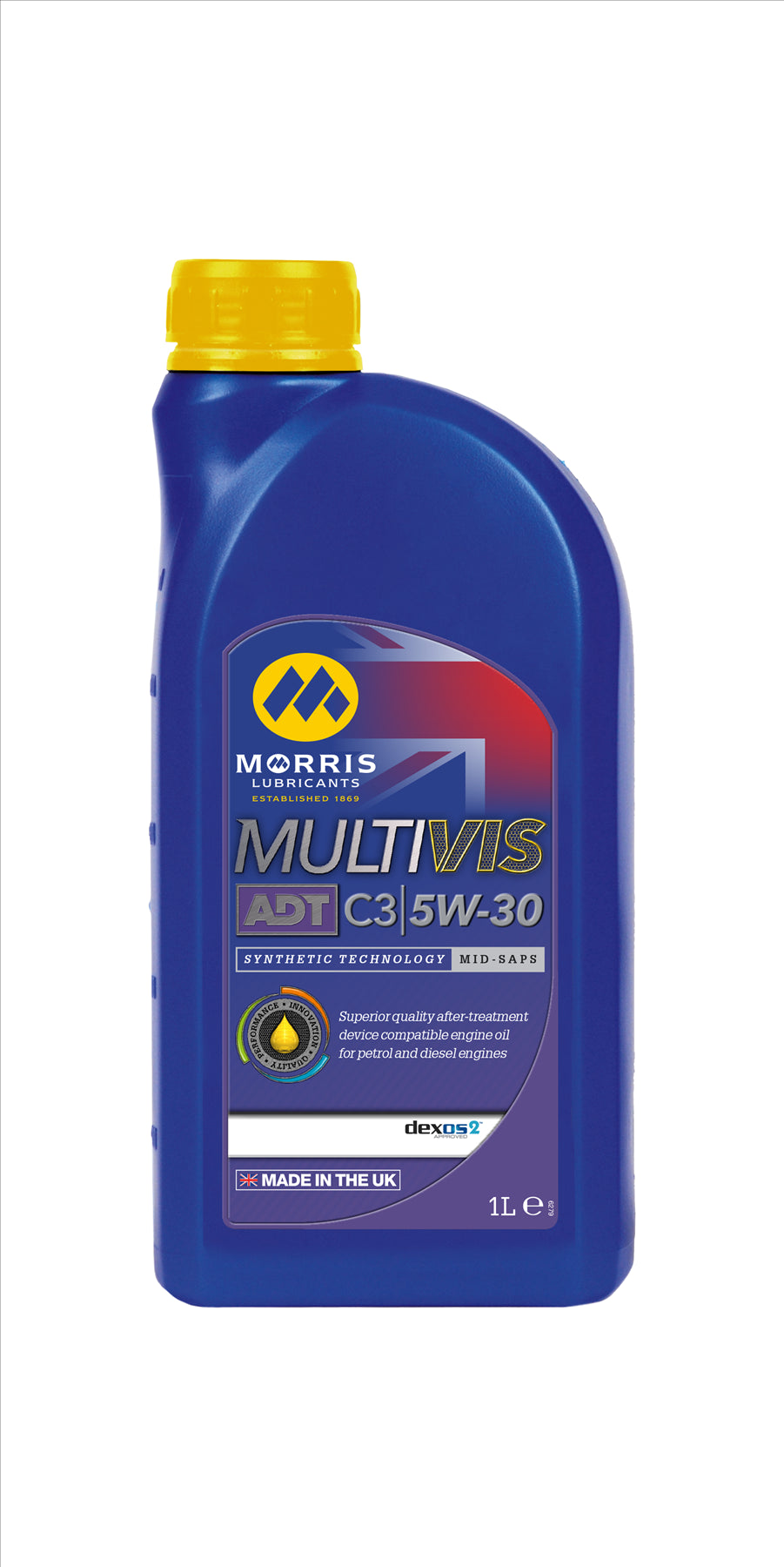 Morris 5w30 Fully Synthetic Engine Oil Multivis ADT Mid Saps C3 dexos2