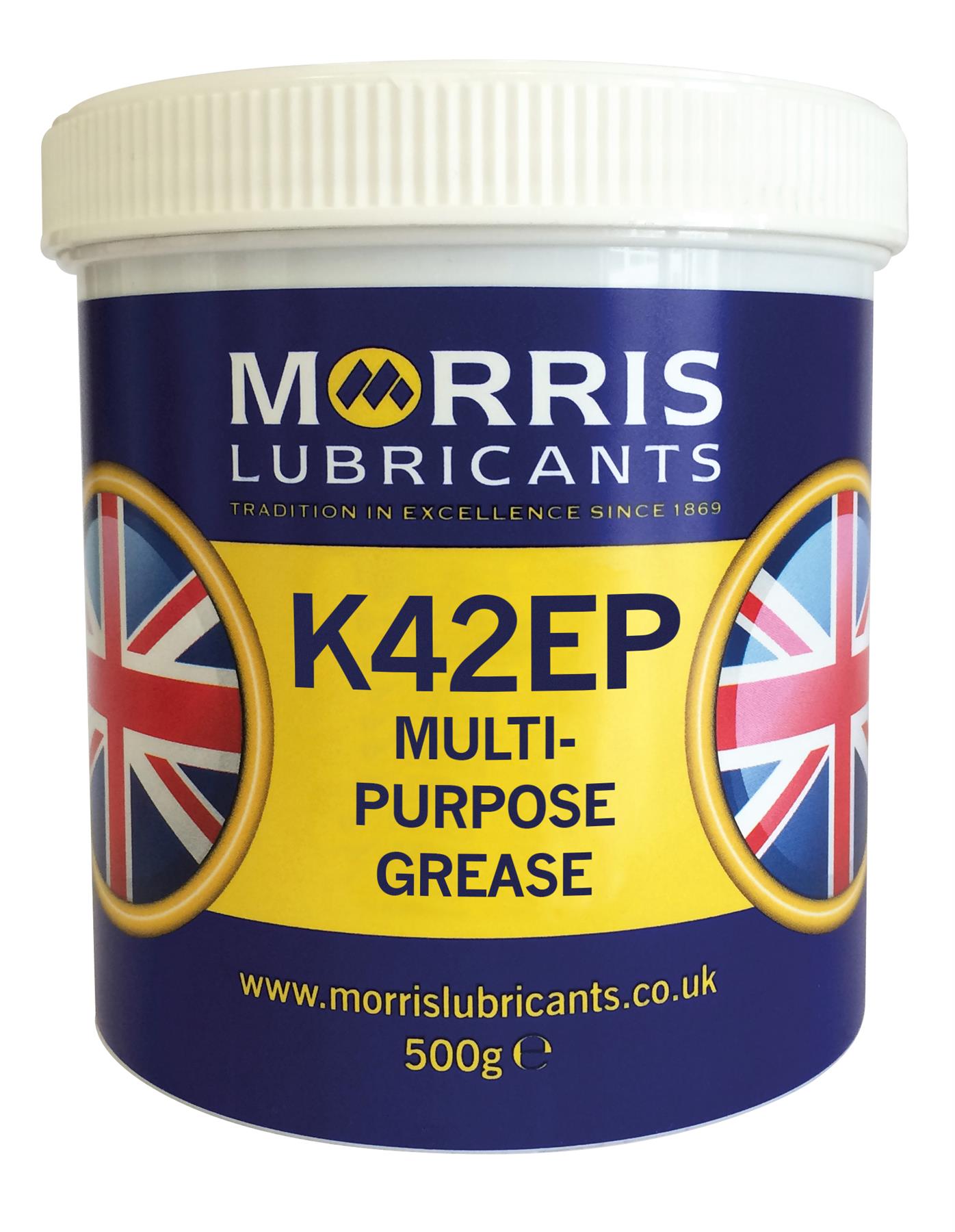 Morris K42EP General Multi Purpose Lithium EP Grease Bearings & Chassis 500g