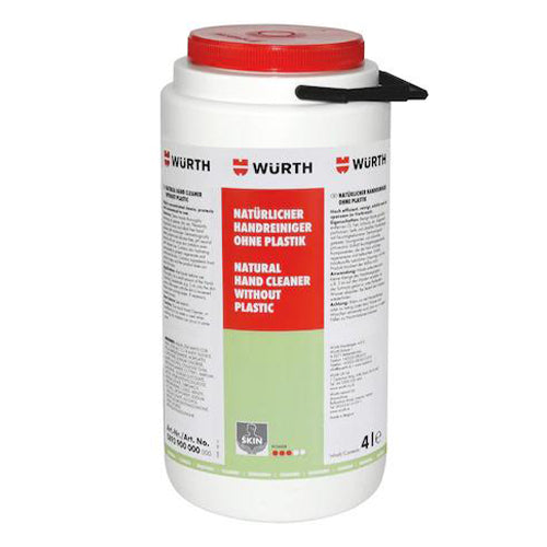 Wurth Natural Hand Cleaner 4 Litres PLASTIC FREE Oil Grease pH NEUTRAL - 4L