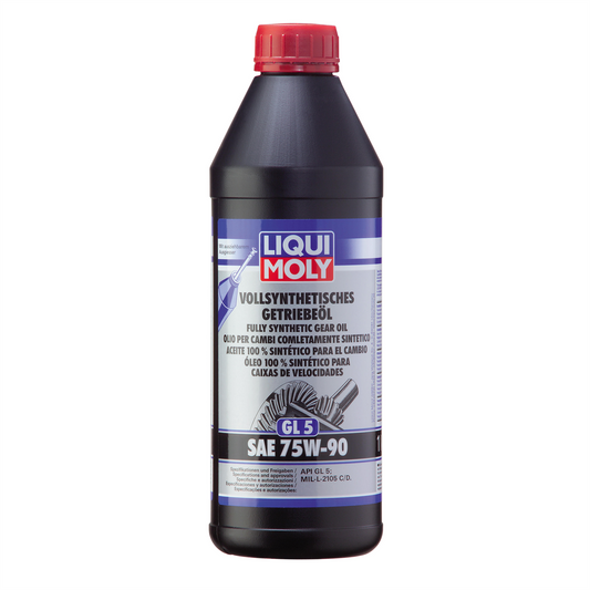 Liqui Moly 75W90 Fully Synthetic Gear Oil API GL5 MIL-L 2105 C MIL-L 2105 D 1L