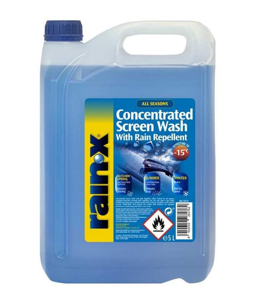 RAIN-X All Season Concentrated Screen Wash up to -15 Methanol-free 5L