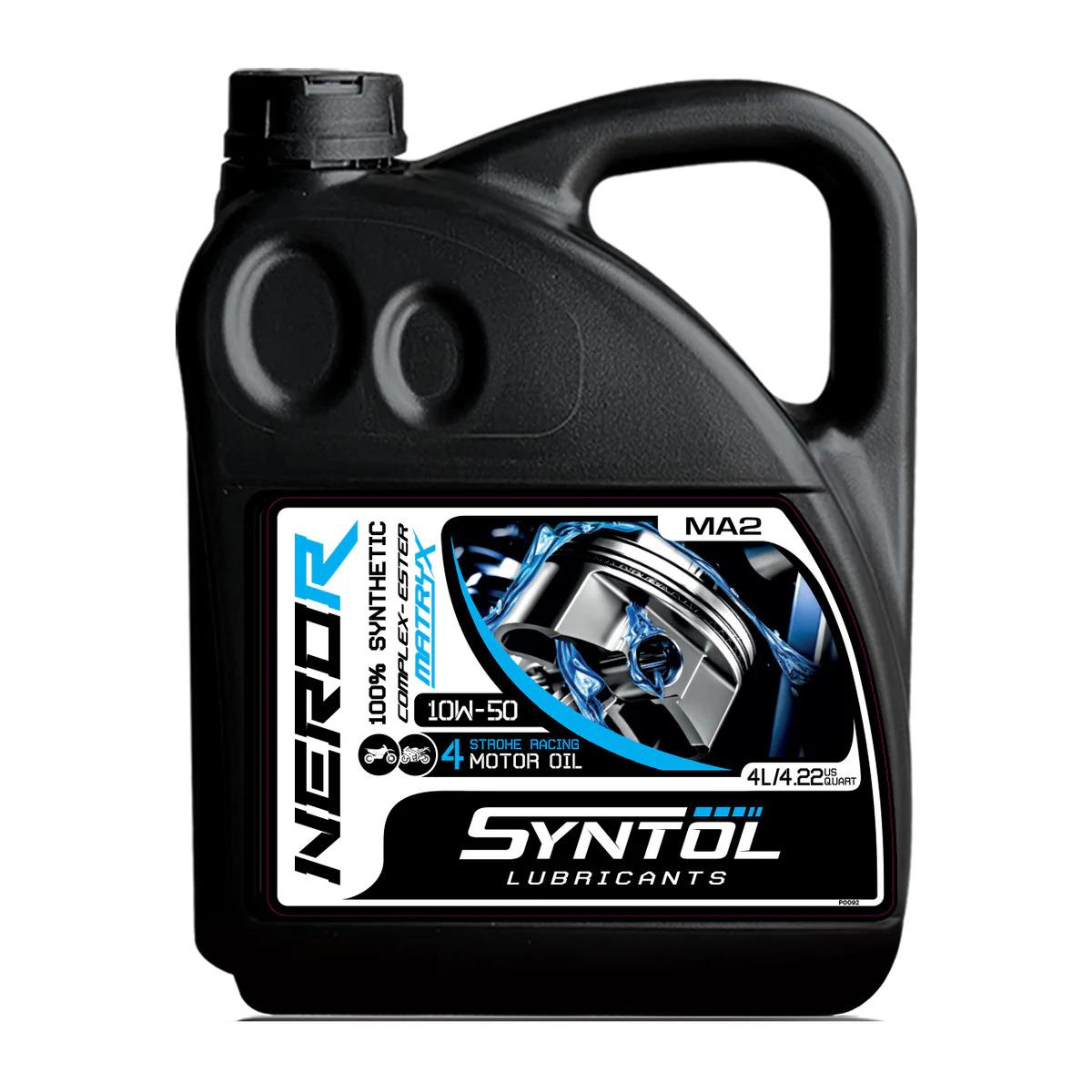 Syntol Nero-R 4T 10W-50 100% Synthetic Racing Motorcycle Engine Oil