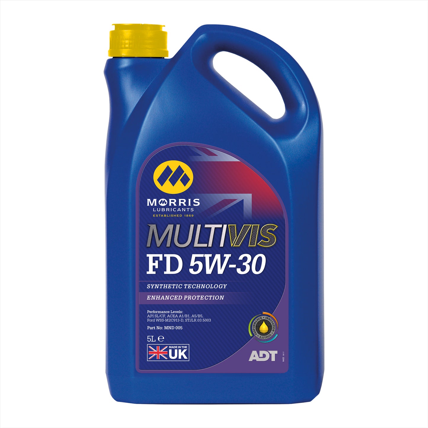 Morris 5w30 Fully Synthetic Engine Oil SL/CF ACEA A5/B5 Ford WSS-M2C913-D