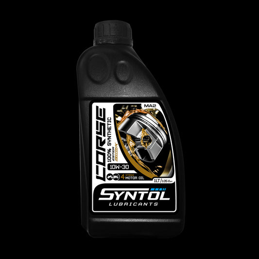 Syntol Corse 4T 10W-30 Motorcycle Fully Synthetic Engine Oil Jaso MA2/MA  1L