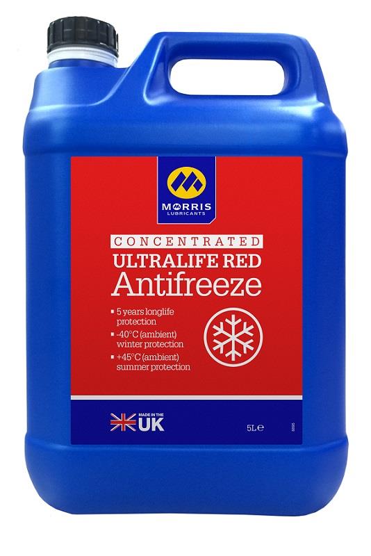 MORRIS Ultralife Red Antifreeze Coolant G12 Concentrated Longlife OAT Fluid