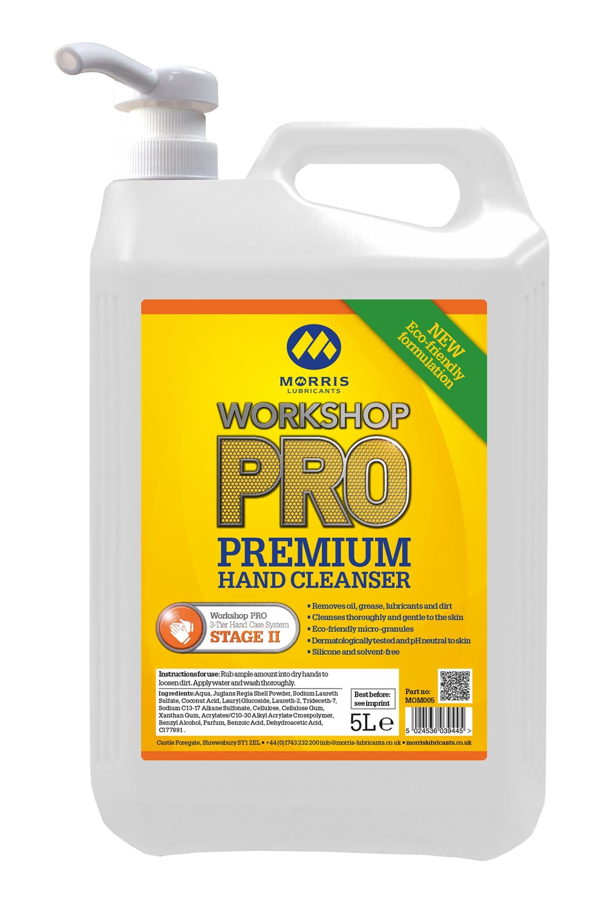 Workshop PRO Premium Hand Cleanser Lotion Workshop Garage Hand Scrub Cleaner 5L