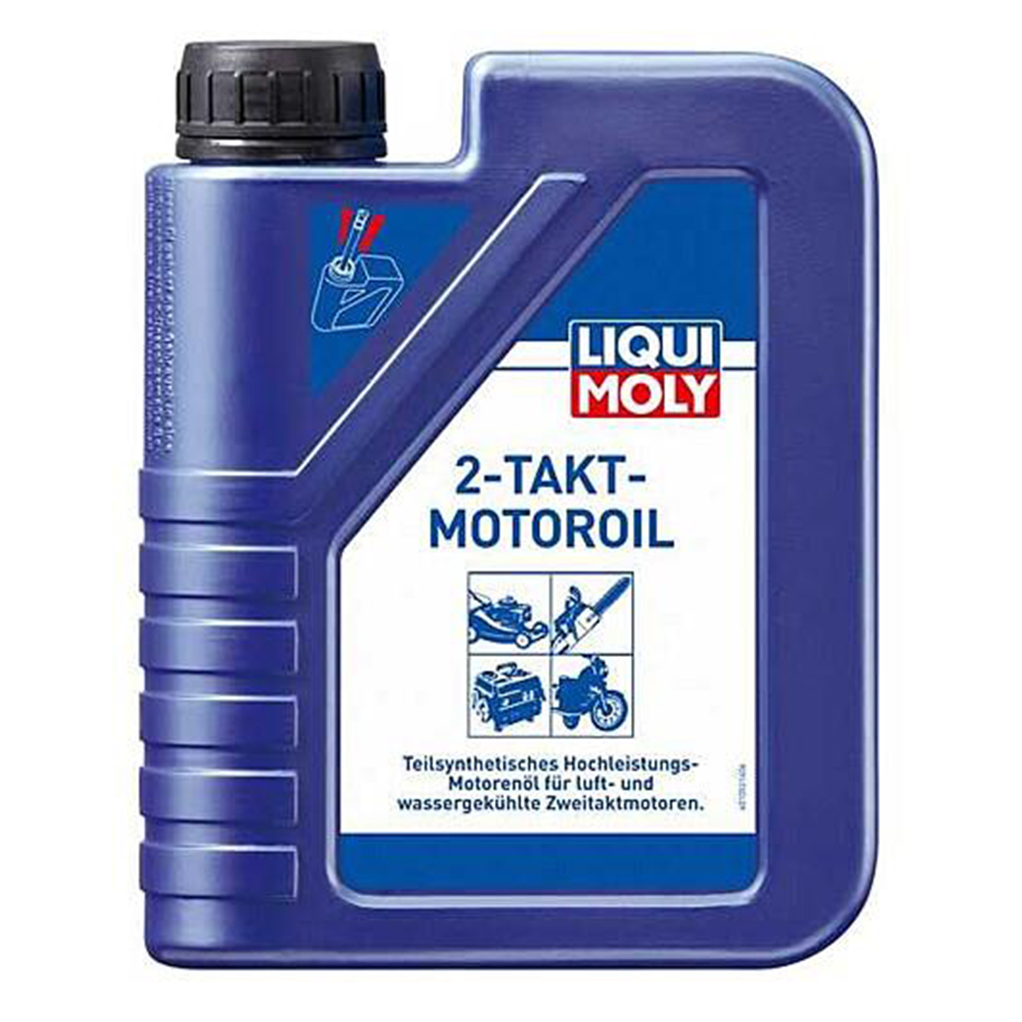 LIQUI MOLY 2 Stroke Semi Synthetic Engine Oil for Motorcycles Lawnmower 1L